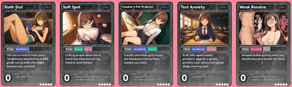 Flaw card example