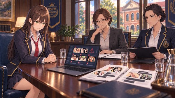 Choices and consequences in NSFW Academy